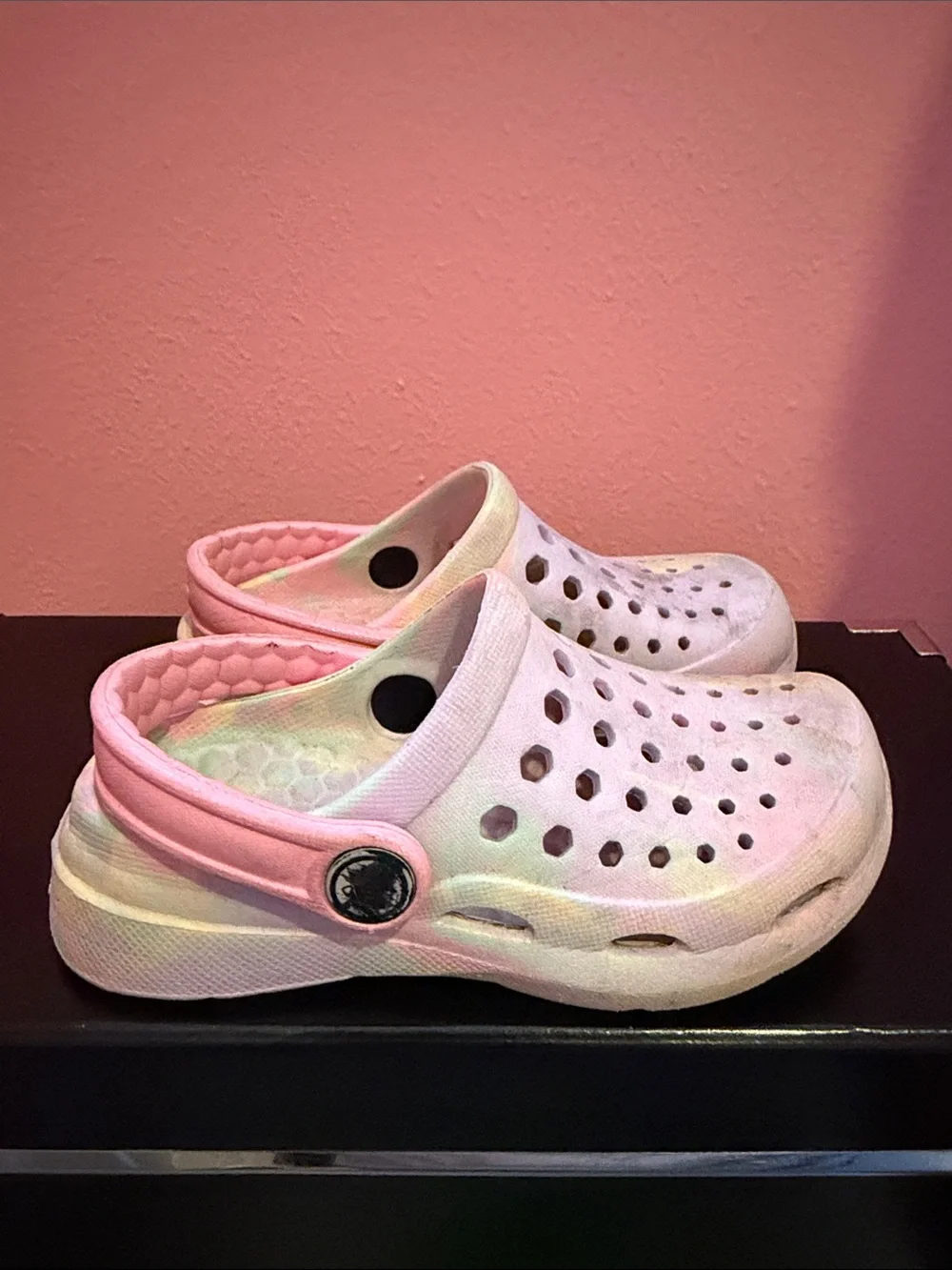Pink Foam Clog tie Dye Pastel Sandals - toddler 8